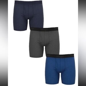 💜 Wrangler Mens 3-Pack Soft Flex Modal Boxer Briefs SizeSmall(28-30)